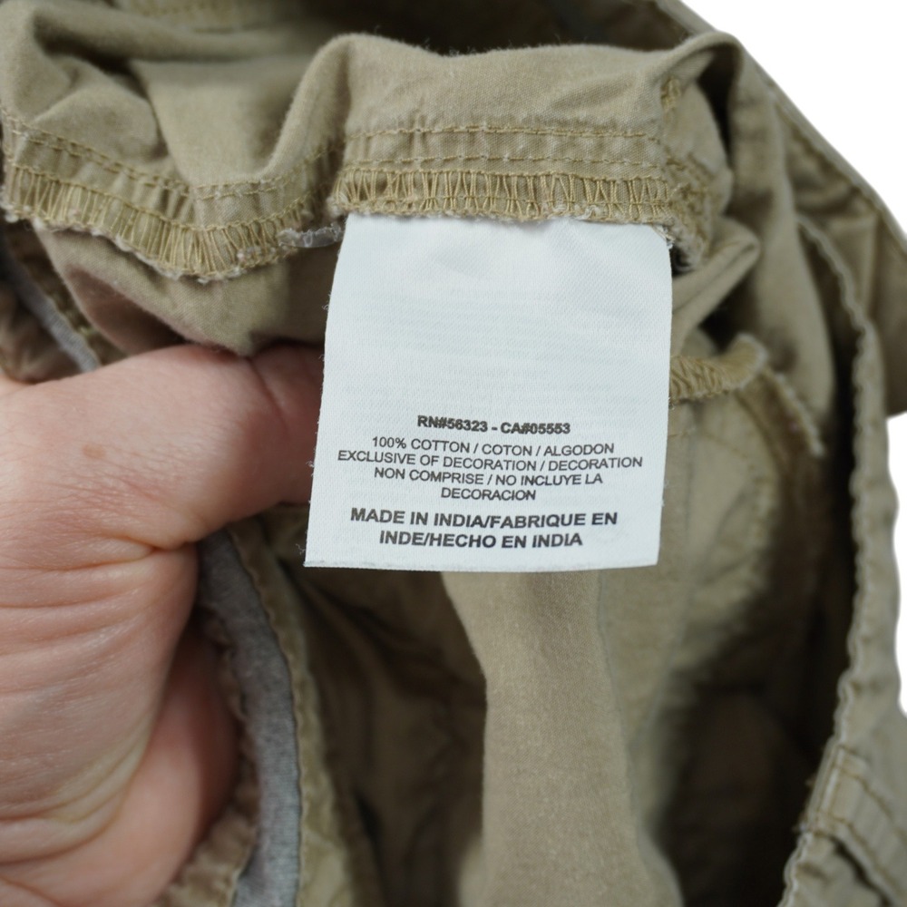 Nike Athletic Dept Womens Size 6 Y2K Khaki Cotton Utility Shorts Tan Embroidered - Picture 6 of 7